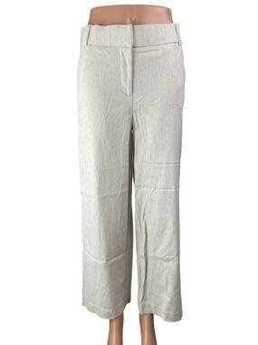 Amanda + Chelsea Women's White High Rise Wide Leg Trousers Dress Pants Size 4